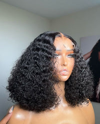 Water Wave Human Hair Lace Front Wig