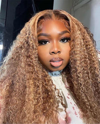 Water Wave Human Hair Lace Front Wig