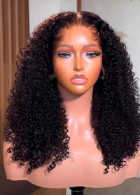 Jerry Curl Human Hair Lace Front Wig