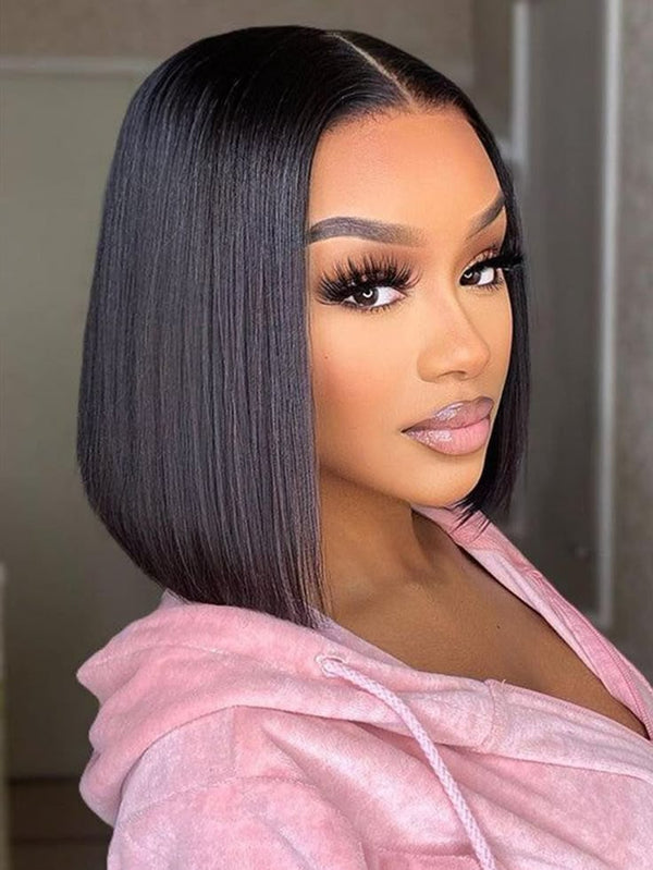 Straight Bob Lace Front Human Hair Wig