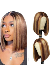 Straight Bob Lace Front Human Hair Wig