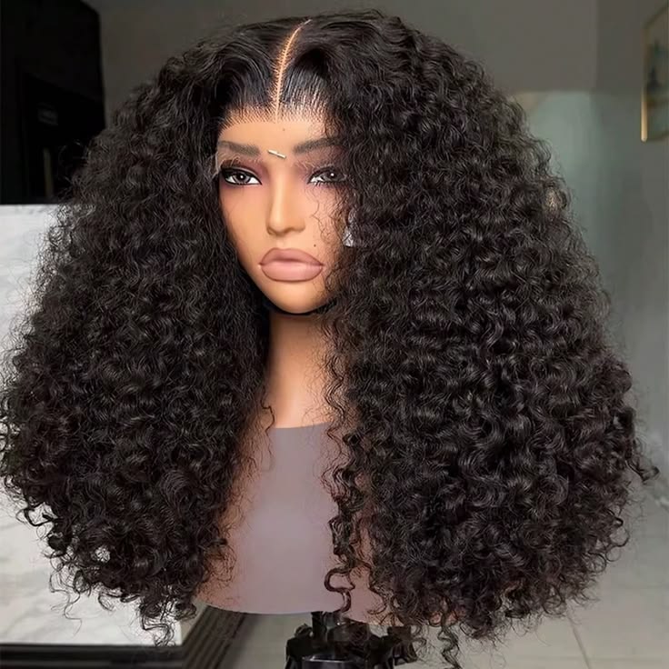Jerry Curl Human Hair Lace Front Wig
