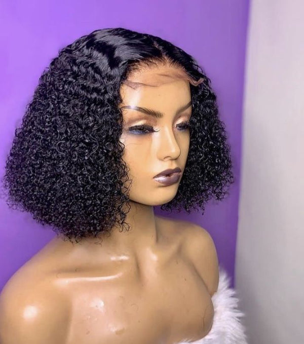 Water Wave Human Hair Lace Front Wig